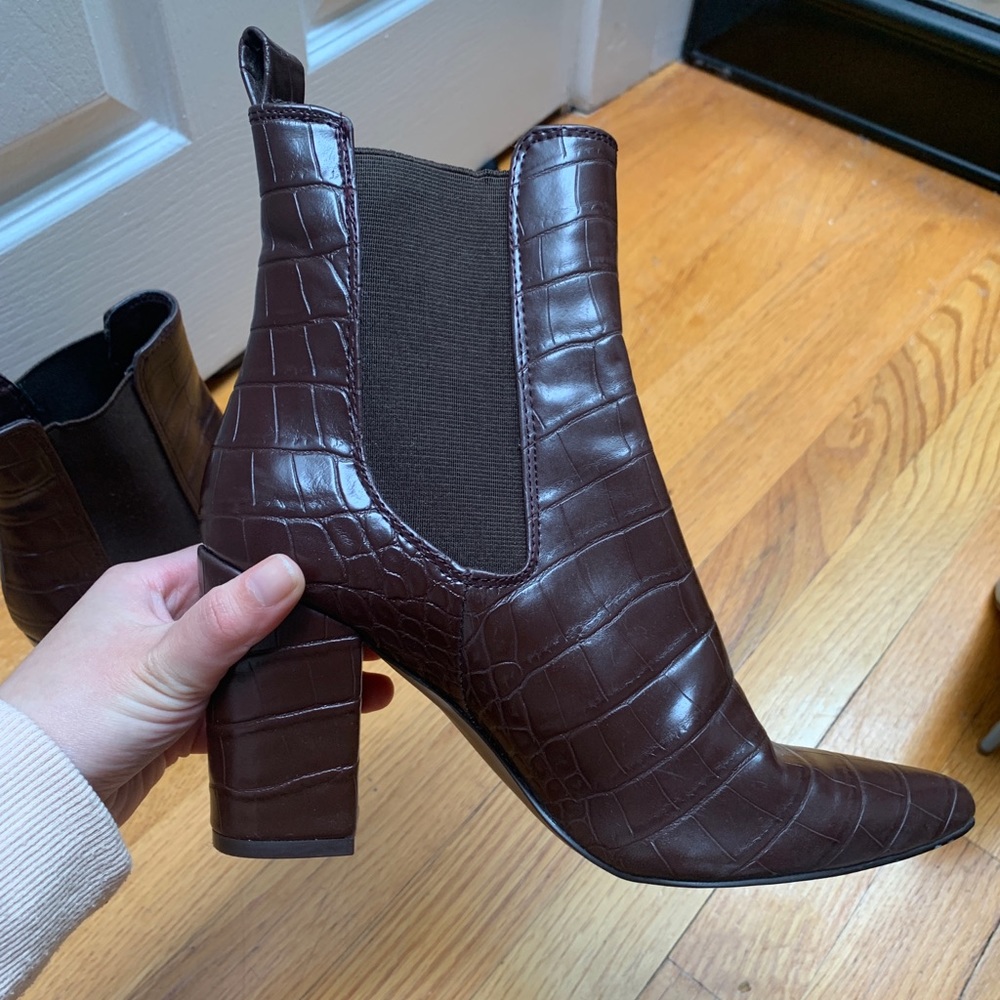 Steve Madden Crocodile Booties